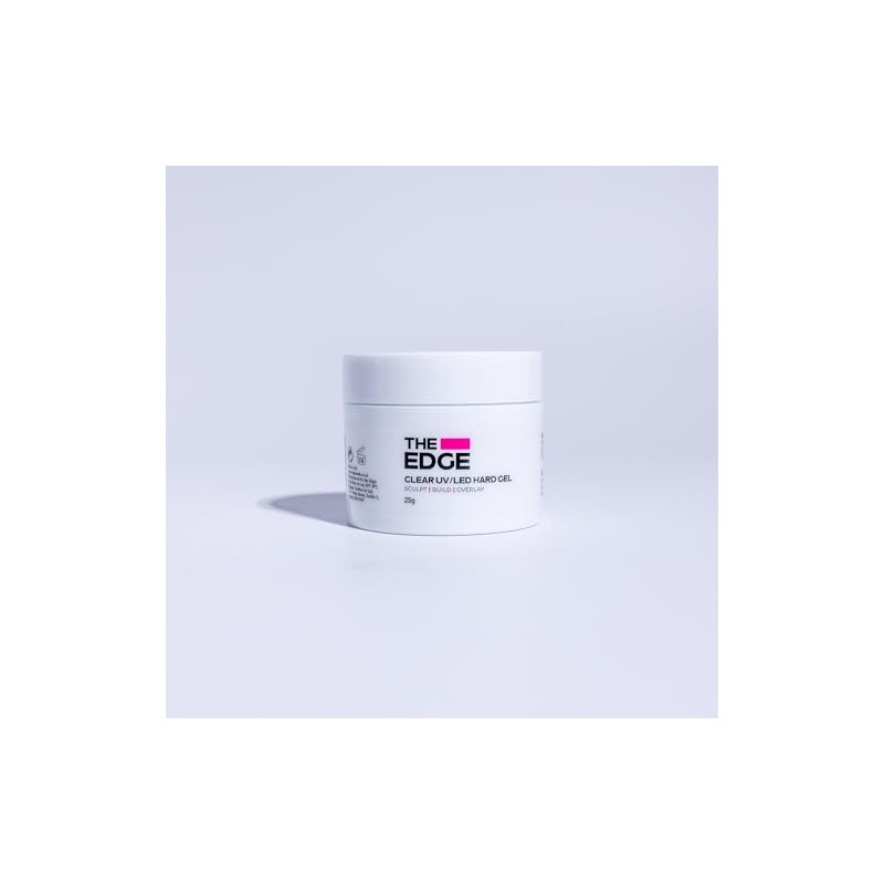 THE EDGE Clear UV/LED Hard Gel 25g - Durable Overlay/Scultping