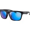 Bobster Route Sunglasses, Matte Black Frame, Purple HD, Light Blue