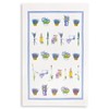 Kracht Terry Tea Towel with Lavender Basket Print 45 x