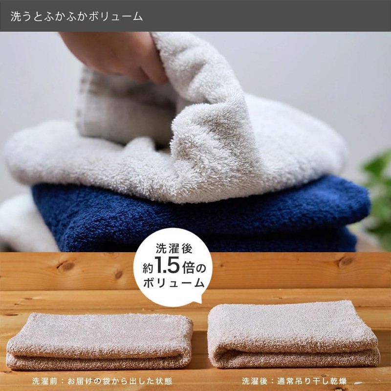 Hotel Hand Set of 5 Hand Towels, Made in Japan,