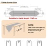TOPLUXE Table Runner with Tassels, Jacquard Table Runner for Dining