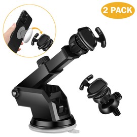 Car Mount Air Vent Cell Phone Holder Pop Cup Suction Car Mount for Collapsible Grip/Socket Mount Dashboard Desk Wall Bracket for GPS Navigation All Smartphones