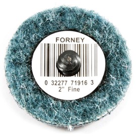 Forney 71916 Surface Prep Pad, Quick Change, Fine Grit, 2-Inch