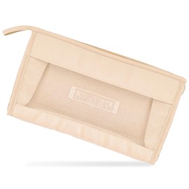 MGDAMVIRON mesh zipper bag, cosmetic bag, portable travel with zipper and inner pocket, washable quick-drying bathroom toiletries bag, suitable for daily life, travel and dormitory