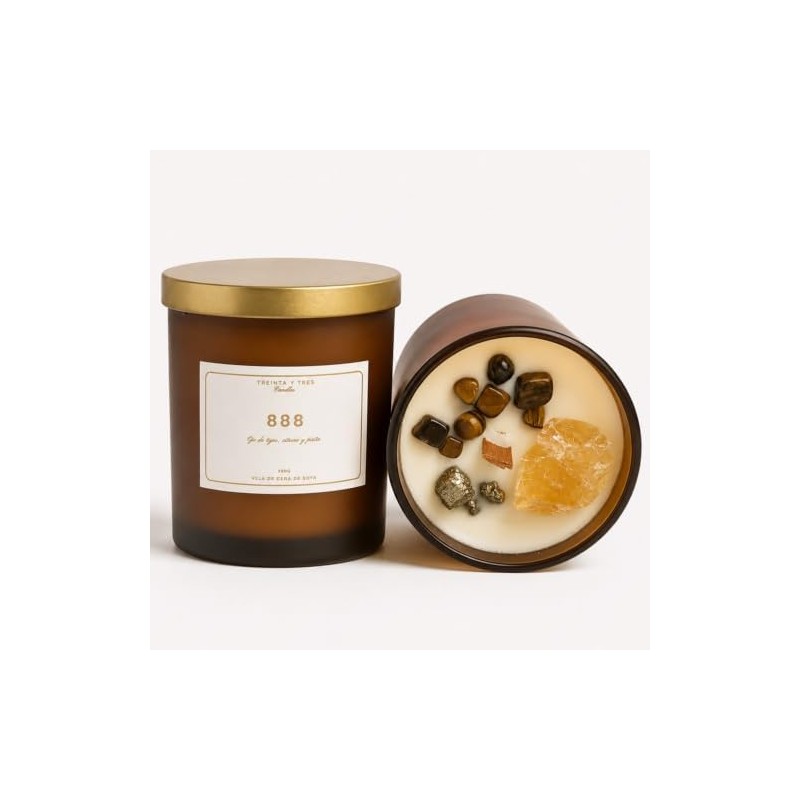Vela aromatica para la abundancia 888