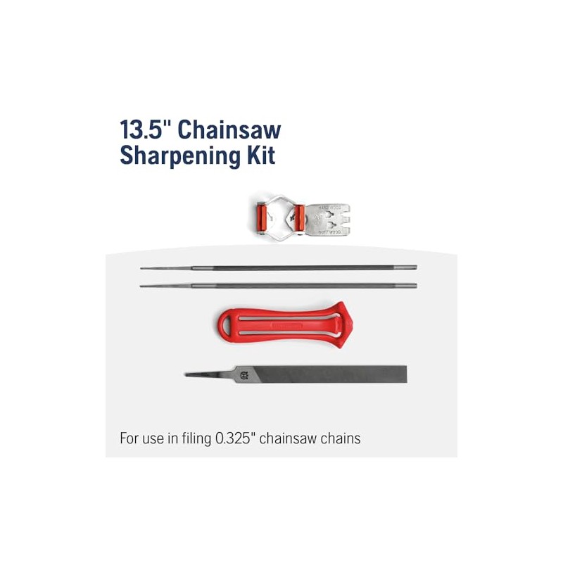 Husqvarna X-Cut SP33G Chainsaw File Kit for .325-Inch Chainsaw Chains,