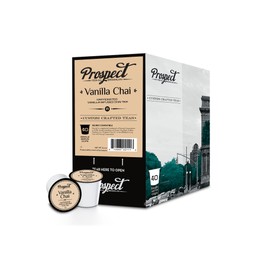 Prospect Tea Co. Caffeinated Vanilla Chai Tea Pods Compatible with K Cup Brewers Including 2.0, 40 Count