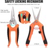 4 Pack Garden Pruning Shears Set,Heavy Duty Garden Bypass Pruning