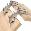 Chibery 4 Pack 170 Degree Soft Close Cabinet Hinges, Slow
