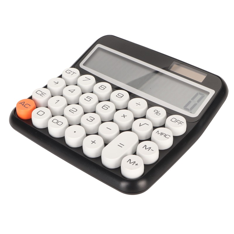 12 Digit Calculator Round Button LCD Display Calculator Detachable Auto