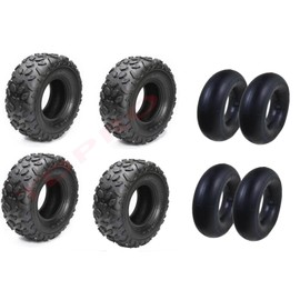 ICONSPORTSS Set of Four 6" ATV Tires 145/70-6 Tire and Tube 145x70-6 For 50cc 70cc 90cc 110cc Chinese ATV QUAD Bike Go Kart 4 Wheelers LT50