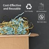 Acoeitl 5.3 OZ Blue & Gold Crinkle Paper Filler Shredded