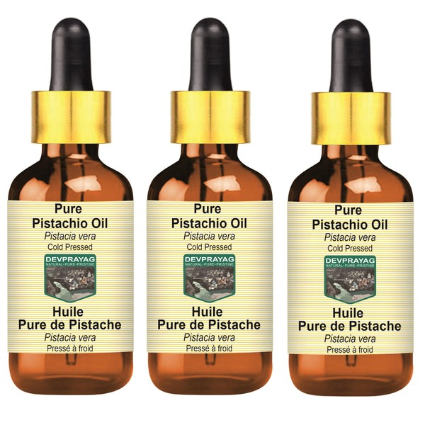 Devprayag Pure Pistachio Oil (Pistacia vera) with Glass Dropper Natural