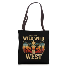 Wild Wild West Costume Funny Outlaw Gunslinger Sheriff Star Tote Bag