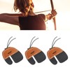 3pcs Archery Finger Tabs Thickened Double Layer PU Leather Archery