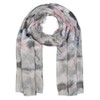 styleBREAKER 01016212 Women's Scarf with Colourful Batik Floral Pattern and