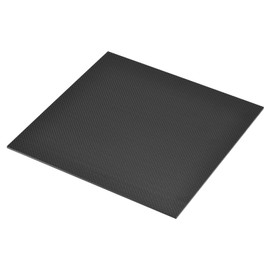 sourcing map 3K Carbon Fiber Plate Panel Sheets, 300 x 300 x 1mm Carbon Fiber Board Plate Flexible for RC Aircraft, Model Car, Auto Parts (Plain Matte)