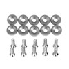 JNNJ 10 Pieces M6 Mudguard Washer Engine Compartment Dress Up