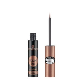 Essence Liquid Ink Eyeliner Waterproof Brown, No. 02, Brown, Long-Lasting, Defining, Colour-Intensive, Vegan, Waterproof, No Microplastic Particles, Nano Particles, Pack of