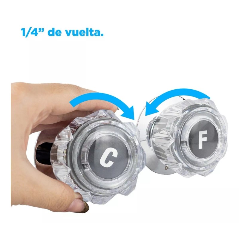 CNX Juego De 2 Llaves Para Regaderas Con Un Acabado