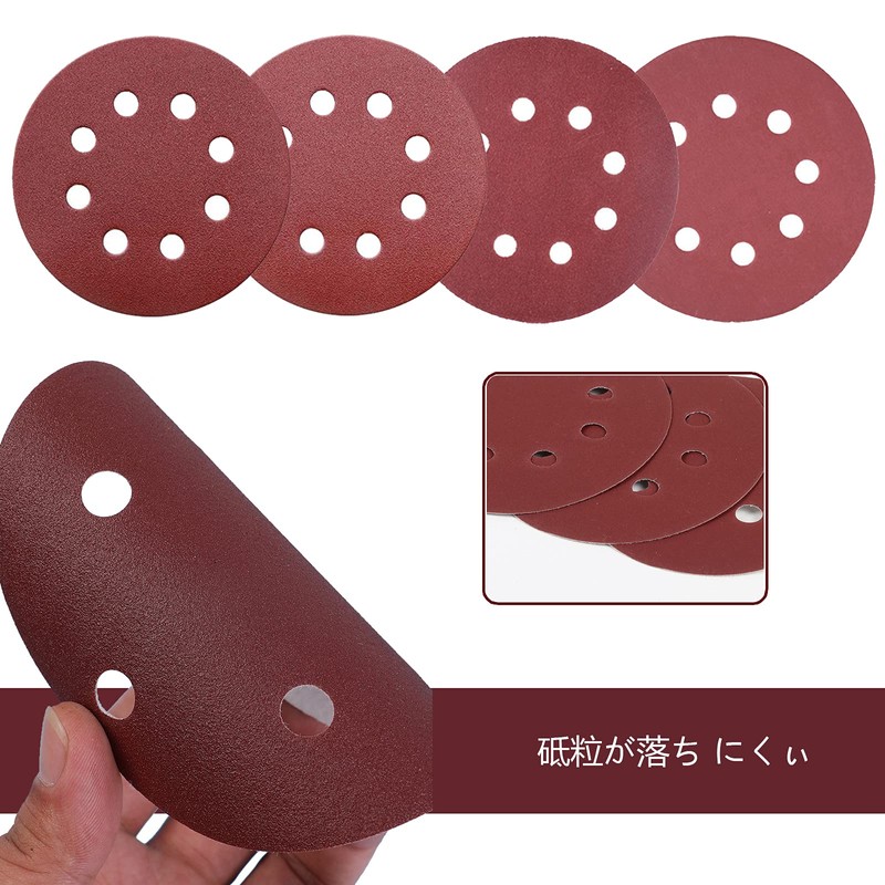 DanYun 35 Sheets 125mm Sandpaper #320 - #2000 Round 8