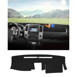Autorder Dashboard Cover Mat Fit for 2007-2021 Nissan Frontier/2009-2012 Suzuki Equator Accessories Dash Cover Flannel Dash Mat Sunshade Glare UV Rays Protector