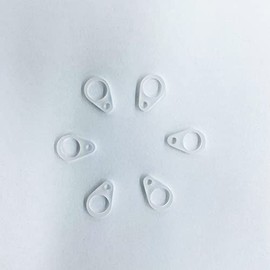 Silicone Loops BTE Hearing Aid Clip Adaptor Hearing Amplifier,Hearing Aids Clip Loop, 6pcs Clip Adaptor Protection Loops Prevent Loss Silicone Ring for Adults Seniors (7mm)