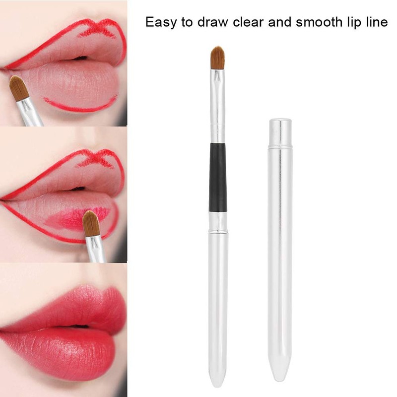 Professional Lipstick Brush, Lip Tool Lip Brush Applicators Flat Lip