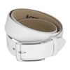 LLOYD Leather Belt-White - White - 44 IN