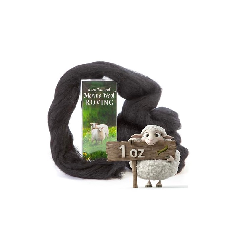 Desert Breeze Distributing 100% Natural Merino Wool Roving - Premium