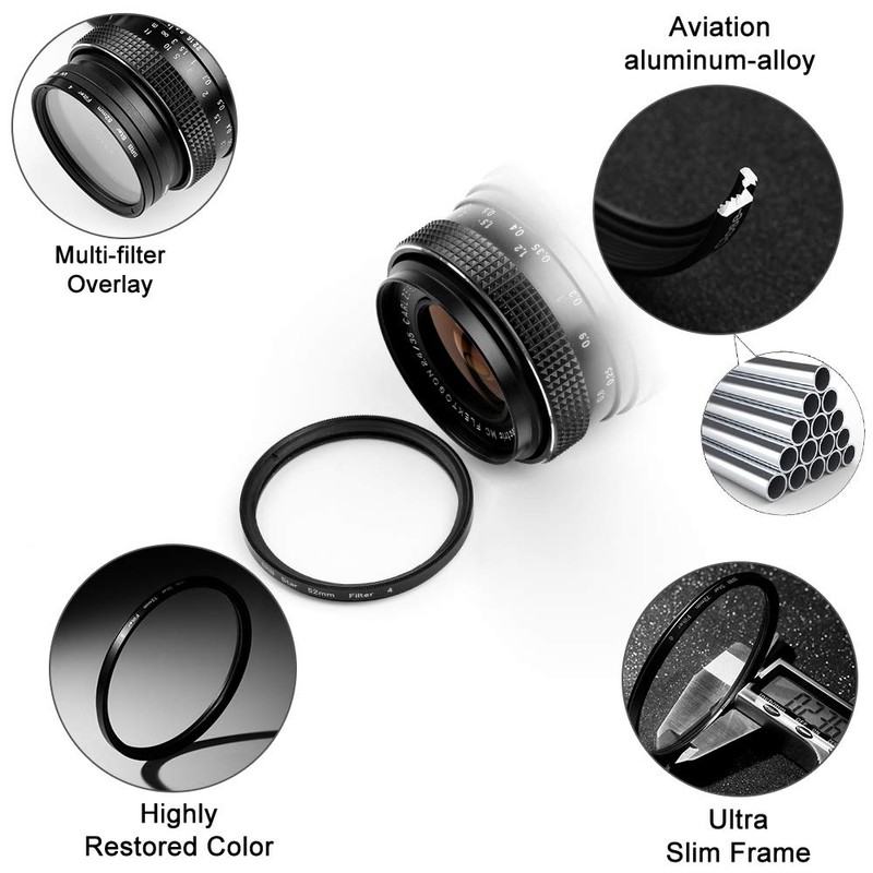 Fotover 77mm Sternfilter 3 Teiliges (4 Punkte, 6 Punkte, 8