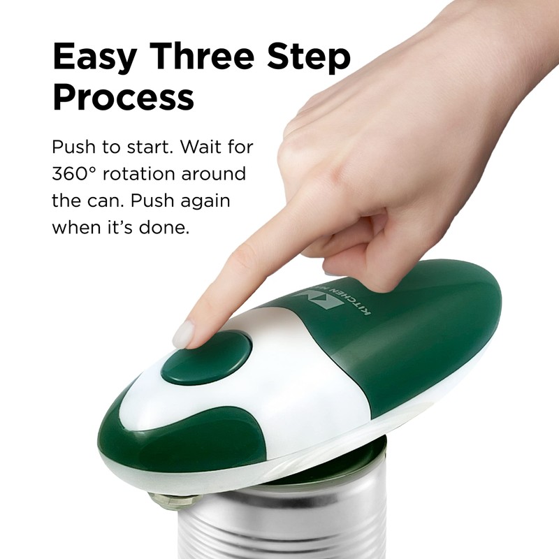 Kitchen Mama Auto 2.0 Electric Can Opener: Blade Opens Almost
