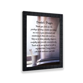 Crossroads Home Décor The Dentist Pray Picture Frame, Dental School Graduation, Dental Office Pictures, 2178CH