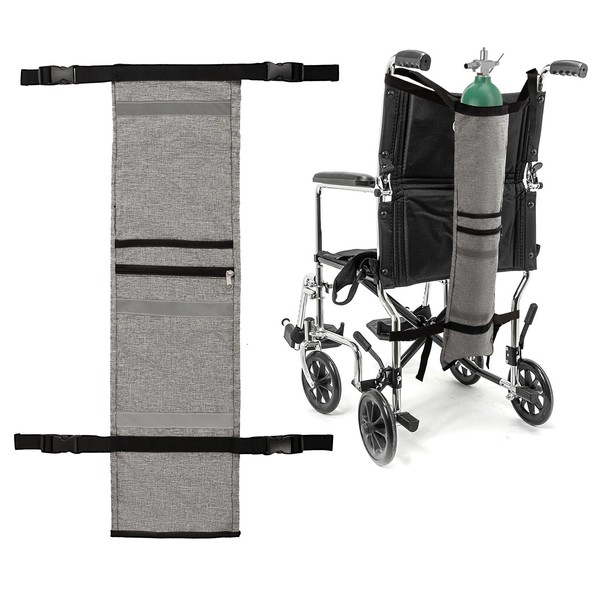 Oxygen Tank Holder for Wheelchair & Walker, Rollator, Scooter -
