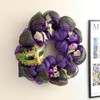 Mardi Gras Wreaths for Front Door 18 Inch Mardi Gras