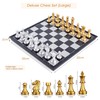 Foldable Magnetic Chess Set with Deluxe Gold and Silver Magnet