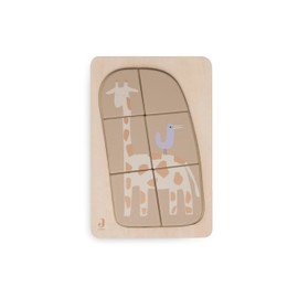Jollein 105-001-68049 Wooden Puzzle, Giraffe