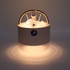 Mini Humidifier 600ml 40ml/H Dual Mode Bear On Swing Night