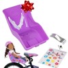 Ride Along Dolly Doll Bicycle Seat Bike Seat (Purple) with