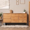 sourcing map 4 Pcs Leather Drawer Pulls, Kitchen and Wardrobe