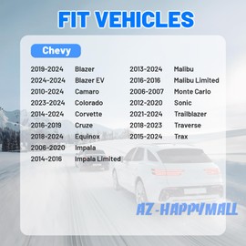 AZ-HAPPYMALL 10Pcs Brake Disc Rotor Torx Screws - Compatible with Chevy Vehicles - Blazer 19-24, Cruze 16-19, Equinox 18-24, Malibu 13-24, Traverse 18-23, Replace# 11570339, 11515720