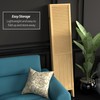 Red Lantern SS-BEAD-Natural-4P Room Divider, 4 Panel, Natural