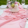 YUNSHANGHE Modern Chiffon Table Runner, 70 x 600 cm, Washable