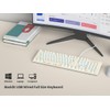 iRoboosta Quiet Keyboard Wired Membrane Keyboard Aesthetic, Full Size 104