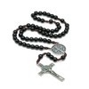 Intercession St. Benedict Holy Medal Rosary (Black)
