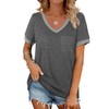 Tshirts Shirts for Women V Neck Short Sleeve Tops Basic