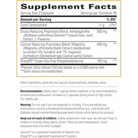Integrative Therapeutics Cortisol Manager Allergen Free - Adrenal Health Support Supplement for Healthy Stress Response* - Vegan, Non-Dairy & Gluten-Free - 90 Capsules (45 Servings)