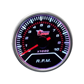 E Support Car Motor Universal Smoke Len 52mm Tacho Tachometer Indicator Gauge Meter