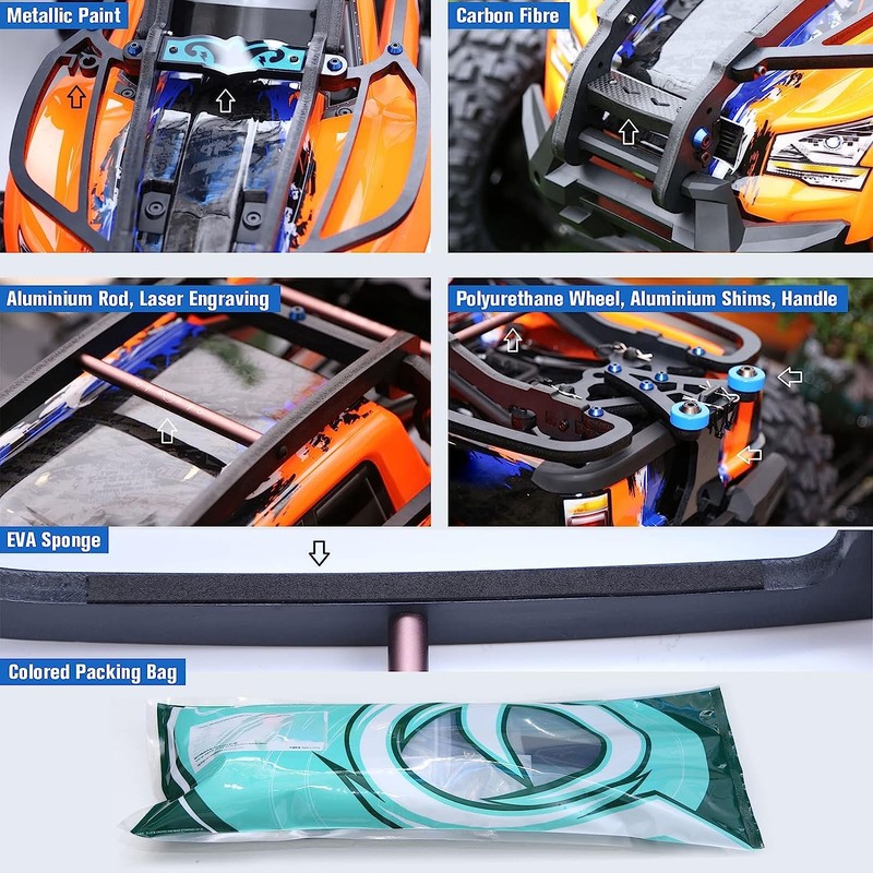 QingLeng Nylon Roll Cage Body Chassis Protect Keel Frame Kit