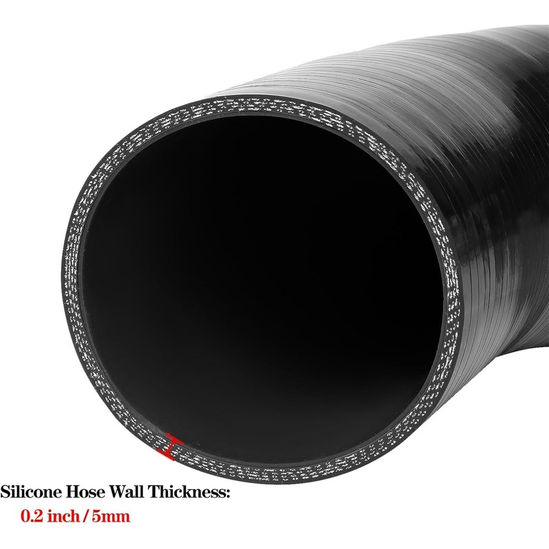 Haturmyko ID 2.5" to 3" 90 Degree Reducer Silicone Elbow